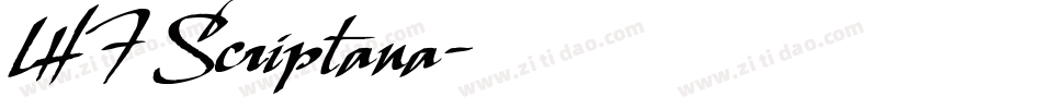 LHF Scriptana字体转换